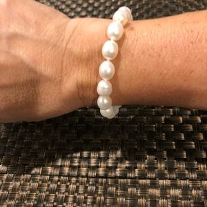 Freshwater Pearl and Sterling Bracelet